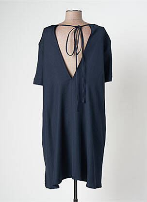 Robe mi-longue manches courtes manches courtes bleu MARGAUX LONNBERG femme