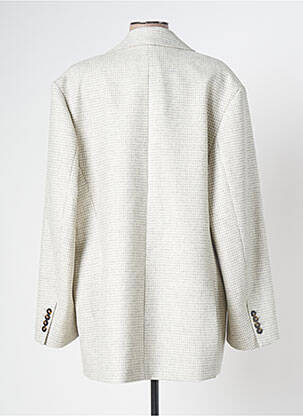Manteau court coupe droite sans capuche gris MARGAUX LONNBERG femme