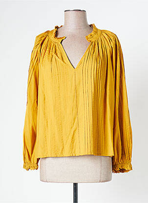 Blouse manches longues manches longues jaune THE GREAT femme