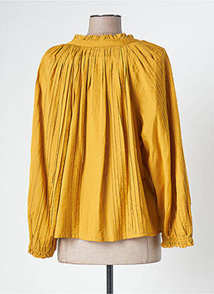 Blouse manches longues manches longues jaune THE GREAT femme