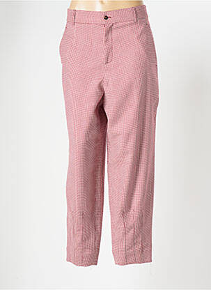Pantalon droit taille haute taille haute rouge MARGAUX LONNBERG femme