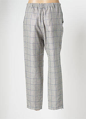 Pantalon 7/8 taille haute taille haute gris ROSEANNA femme