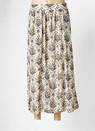 Jupe longue taille haute beige BELLE PIÈCE femme
