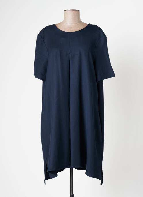 Robe mi-longue manches courtes manches courtes bleu MARGAUX LONNBERG femme