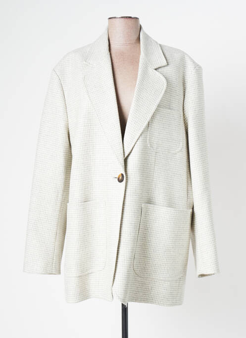 Manteau court coupe droite sans capuche gris MARGAUX LONNBERG femme
