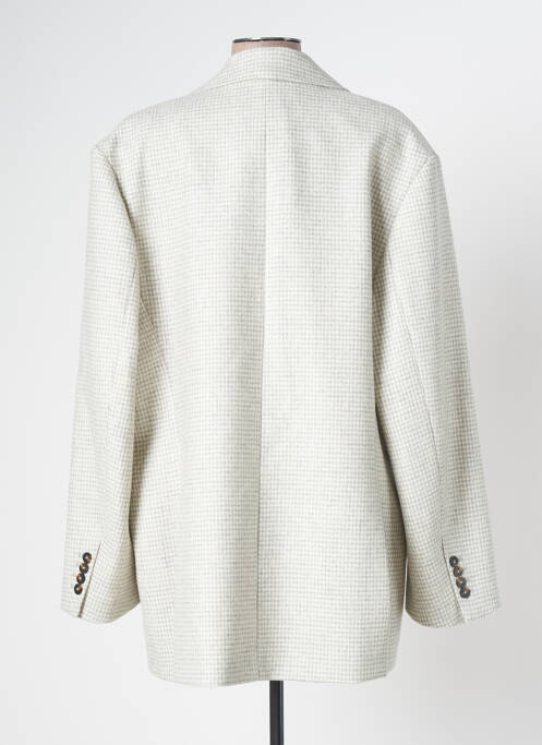 Manteau court coupe droite sans capuche gris MARGAUX LONNBERG femme