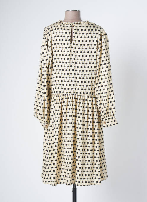 Robe mi-longue beige BELLE PIÈCE pour femme