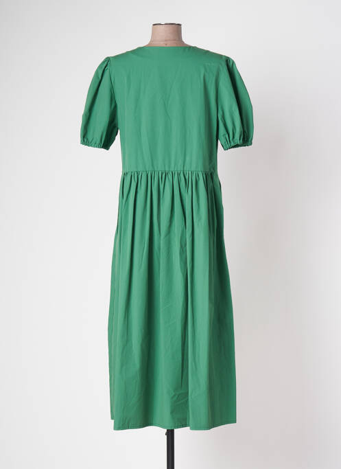 Robe mi-longue vert BELLE PIÈCE pour femme