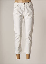 Jeans coupe slim broderie rivets taille normale blanc RED LEGEND femme