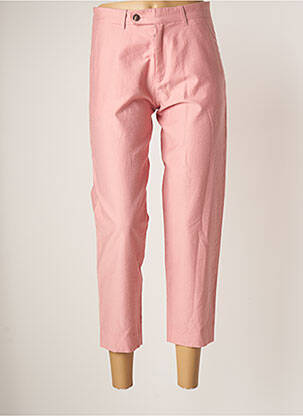 Pantalon 7/8 coupe chino taille normale rose ROSEANNA femme