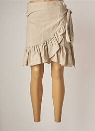 Jupe courte taille normale beige ISABEL MARANT femme