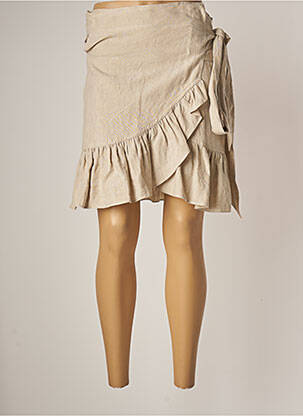 Jupe courte taille normale beige ISABEL MARANT femme