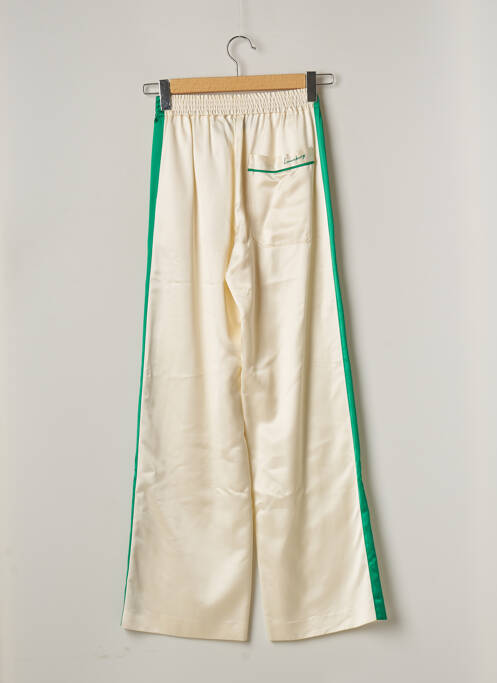 Pantalon large beige MARGAUX LONNBERG pour femme