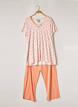 Pyjama orange LE CHAT pour femme