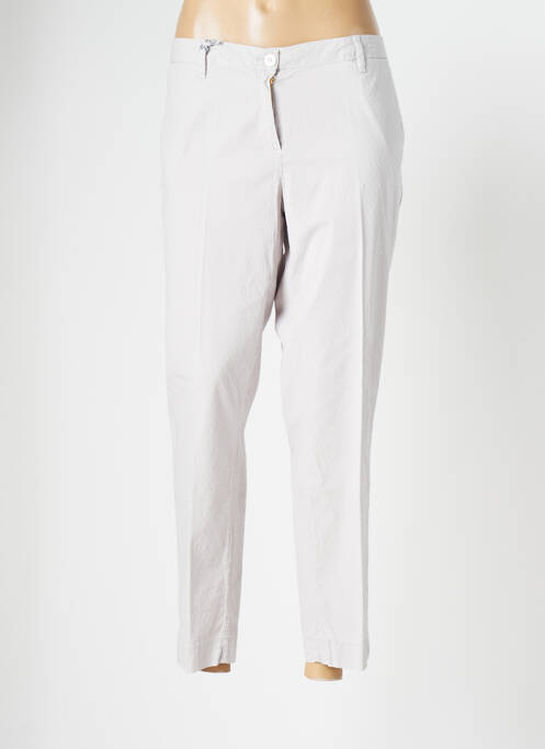 Pantalon 7/8 gris VIRGINIA BLU' pour femme