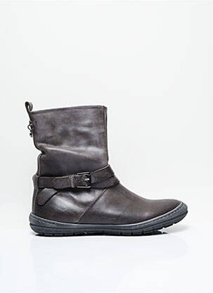 Bottines/boots tissage satiné bout rond gris STONES AND BONES fille