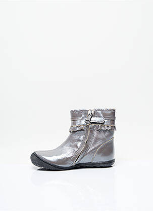 Bottines/boots bout rond bout rond gris LITTLE MARY fille