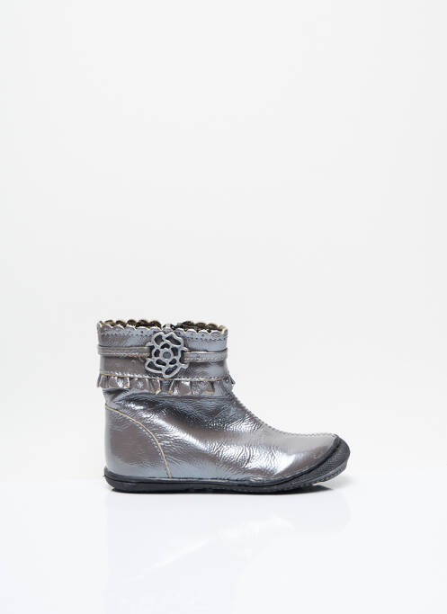 Bottines/boots bout rond bout rond gris LITTLE MARY fille