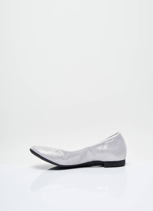 Ballerines tissage métallisé chiquet gris POM D'API fille