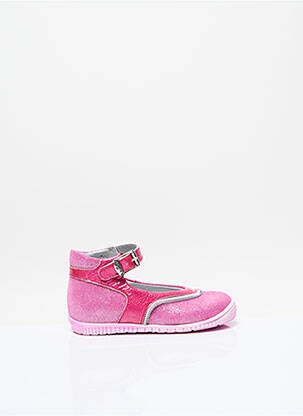 Ballerines tissage tissage pailleté bout rond rose LITTLE MARY fille