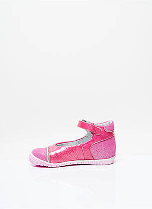 Ballerines tissage tissage pailleté bout rond rose LITTLE MARY fille