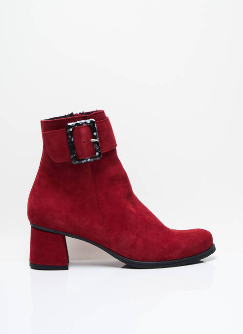 Bottines/Boots rouge HIRICA pour femme