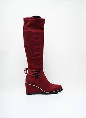 Bottes rouges sale pas cher