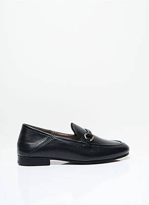 Mocassins tissage satiné talon plat jusqu'à 3cm noir HUDSON femme