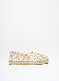 Espadrilles bout rond talon plat jusqu'à 3cm beige ELUE PAR NOUS femme