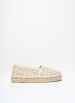 Espadrilles bout rond talon plat jusqu'à 3cm beige ELUE PAR NOUS femme