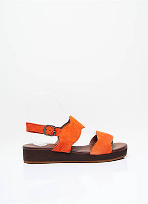 Sandales/Nu pieds orange SMS pour femme