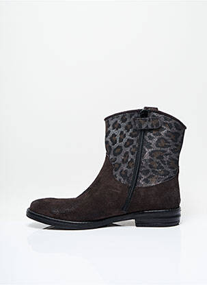 Bottines/boots talon bas talon plat jusqu'à 3cm marron NINETTE EN FLEUR femme