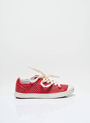 Baskets empiècements talon compensé rouge PATAUGAS enfant