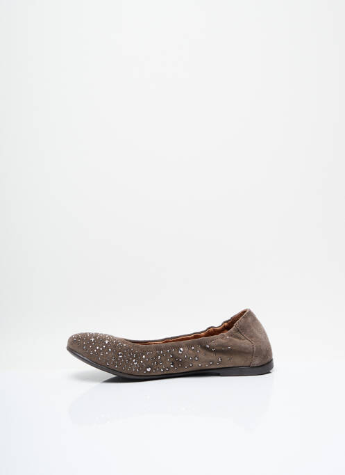Ballerines marron NINETTE EN FLEUR pour fille
