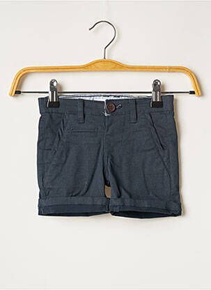 Short poches taille ajustable bleu MINOTI garçon