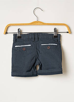 Short poches taille ajustable bleu MINOTI garçon