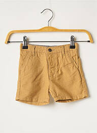 Short poches taille ajustable beige MINOTI garcon