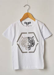 T-shirt blanc KIDS STAR PARIS pour fille seconde vue
