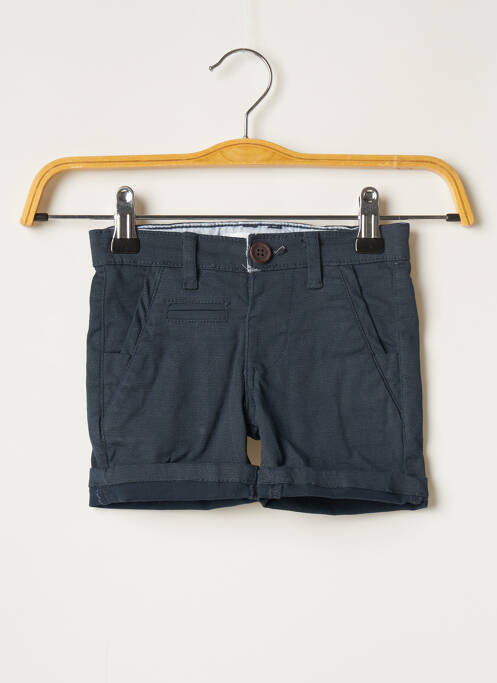 Short poches taille ajustable bleu MINOTI garcon