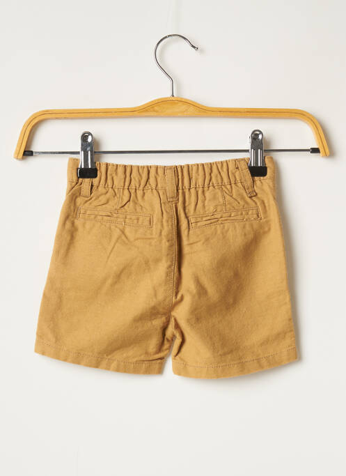 Short poches taille ajustable beige MINOTI garcon
