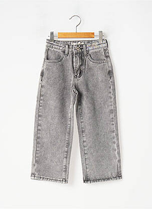 Jeans coupe large gris G66 pour fille