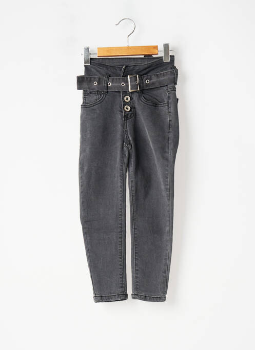 Jeans skinny gris LOEVIA pour fille
