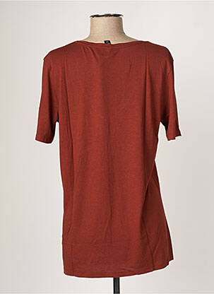 T-shirt coupe droite manches courtes marron G STAR femme