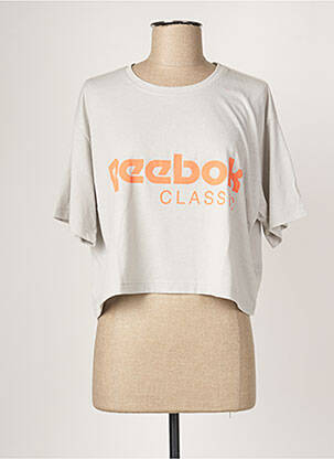 T-shirt coupe droite manches courtes bleu REEBOK femme