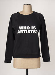 Sweat-shirt stretch manches longues noir ARTISTS femme