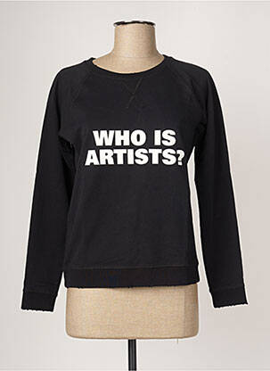 Sweat-shirt stretch manches longues noir ARTISTS femme