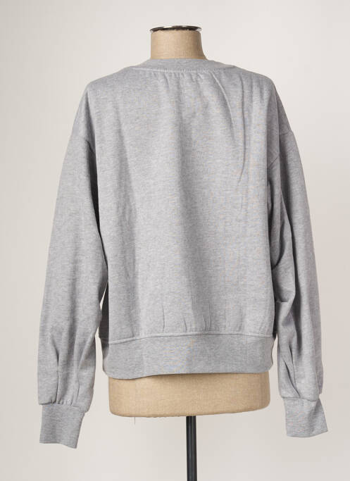 Sweat-shirt stretch manches longues gris ANDY & LUCY femme