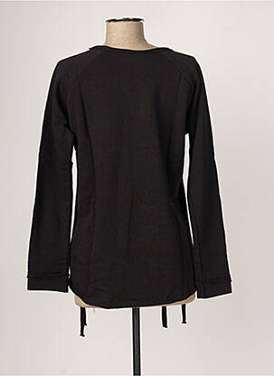 Sweat-shirt stretch manches longues noir PLEASE femme