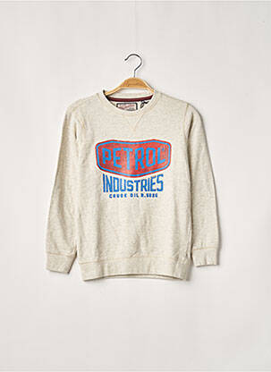 Sweat-shirt gris PETROL INDUSTRIES pour garçon