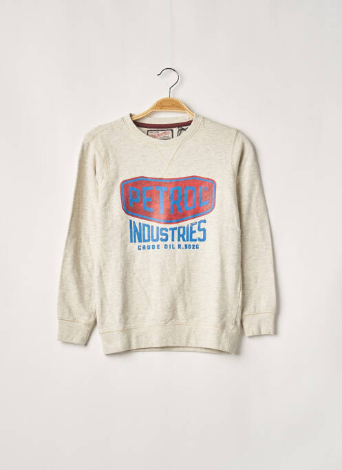 Sweat-shirt gris PETROL INDUSTRIES pour garçon
